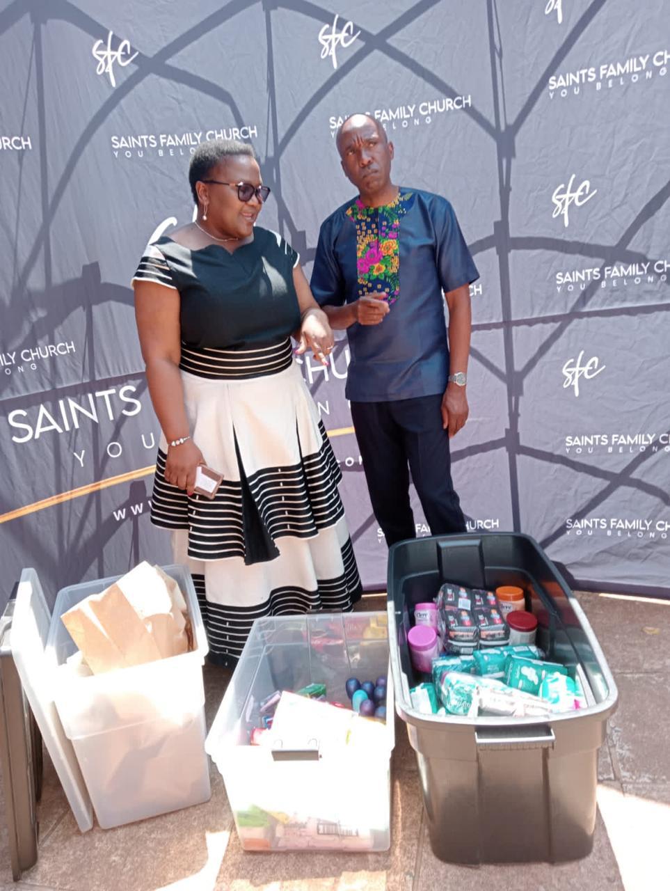 Donations and supplies to nearby communities