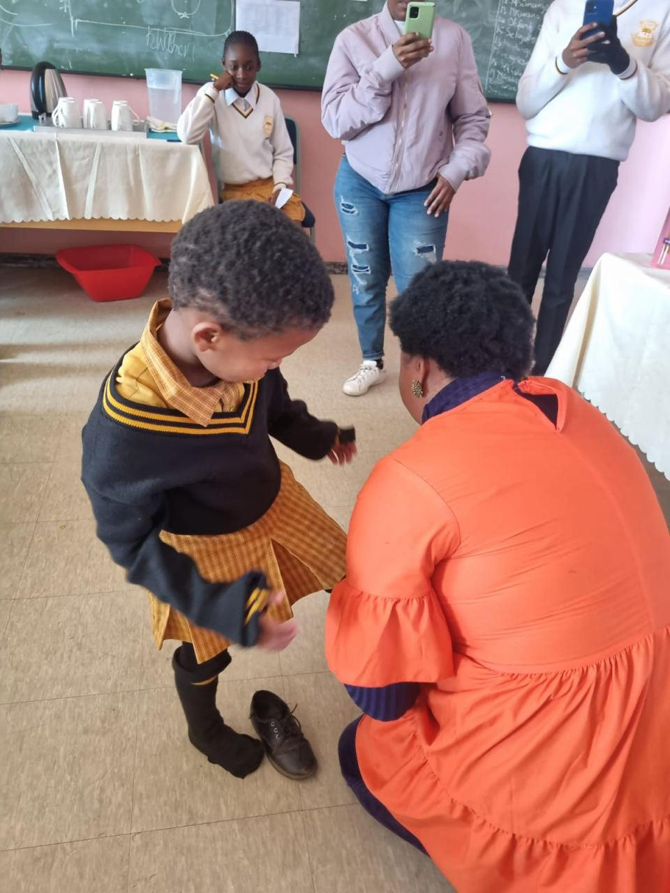 Donations and supplies to nearby communities