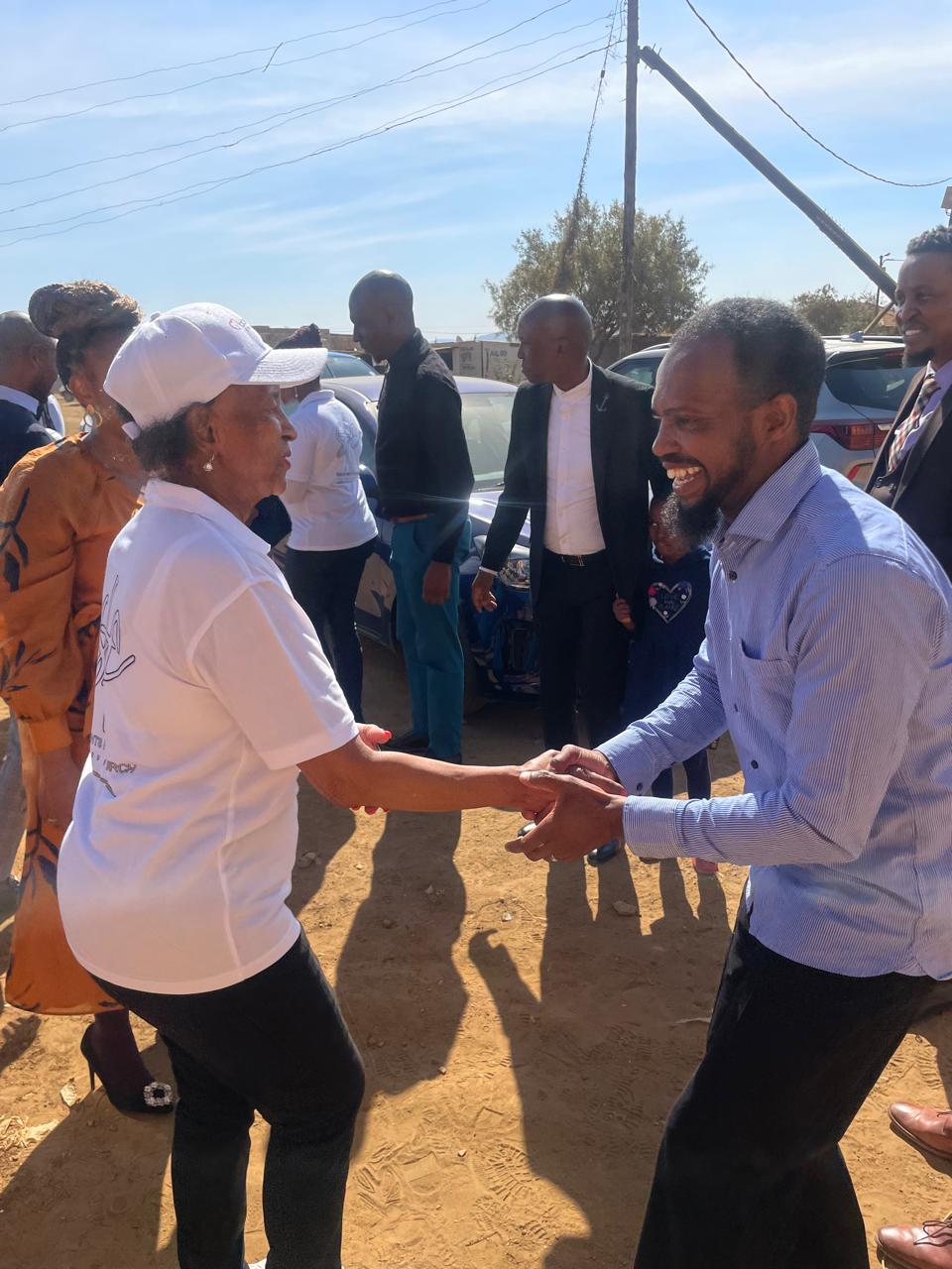 Donations and supplies to nearby communities