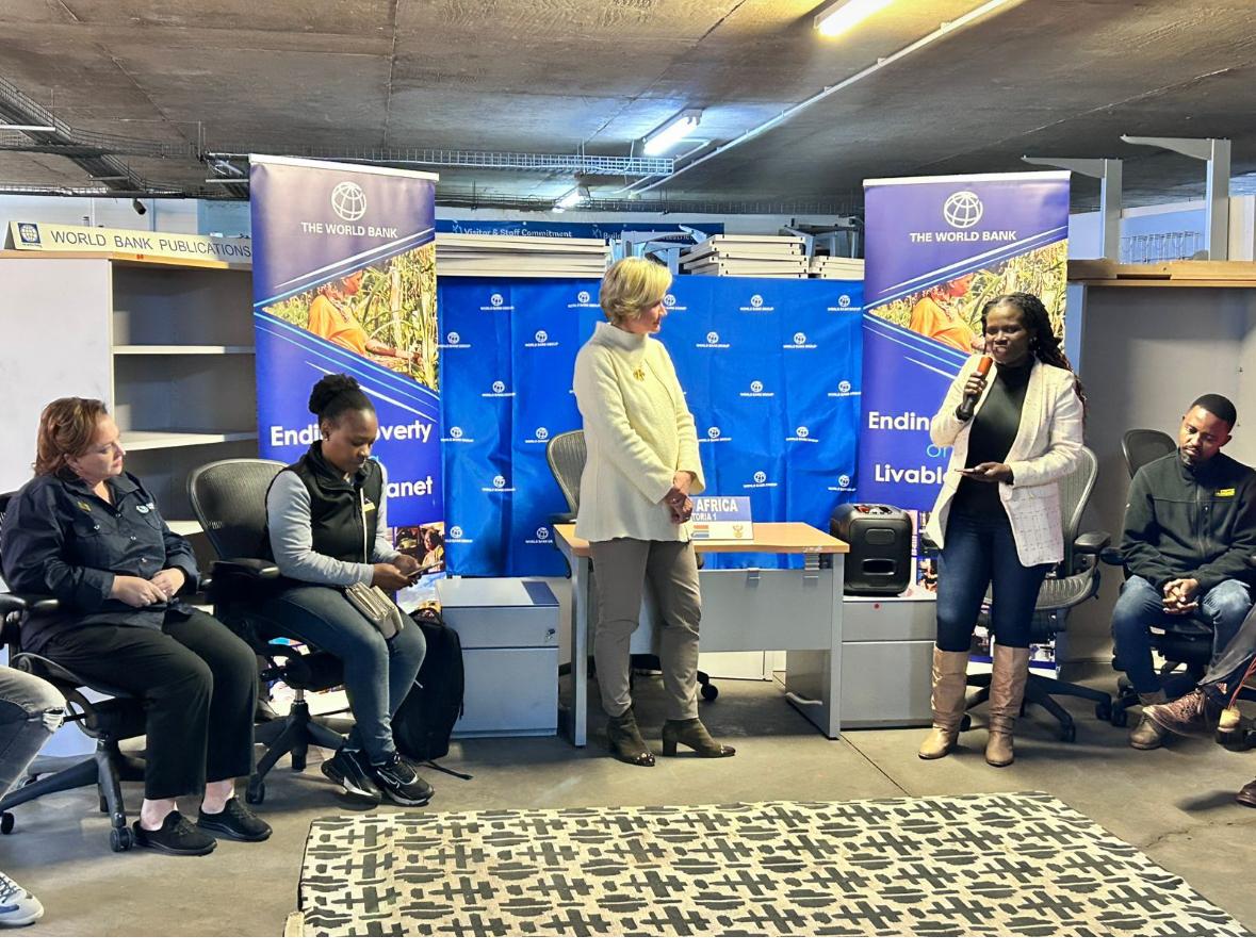 Laptop donation to Nelmapius High School