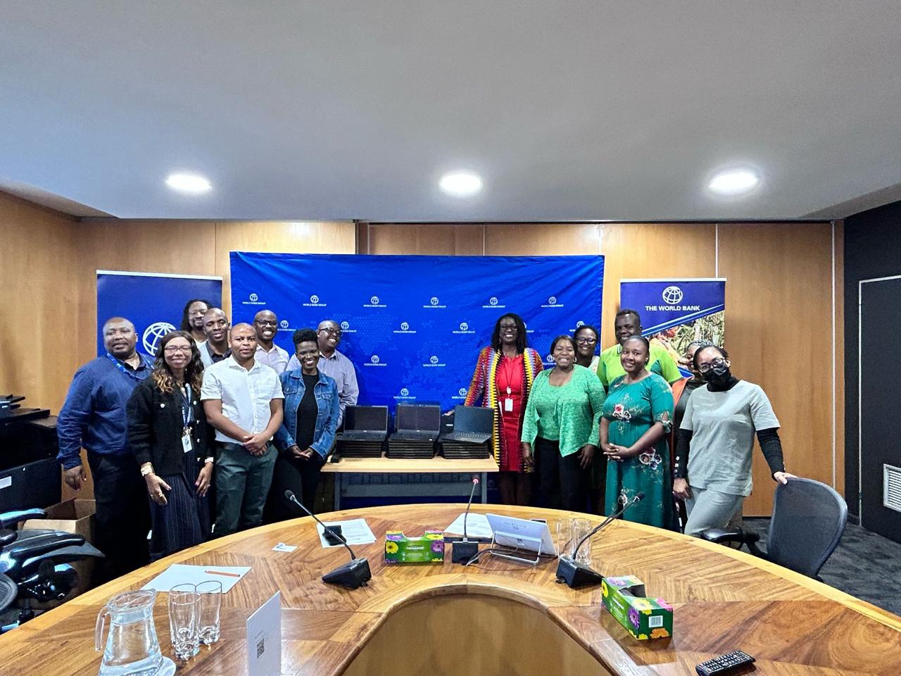 Laptop donation to Nelmapius High School