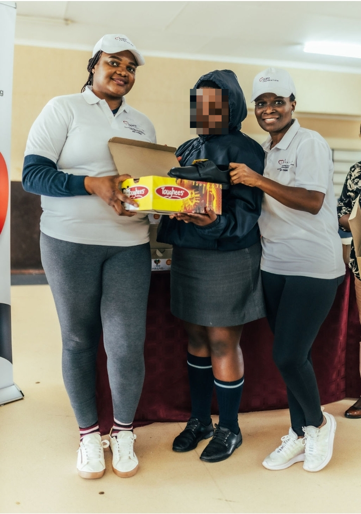 Laptop donation to Nelmapius High School