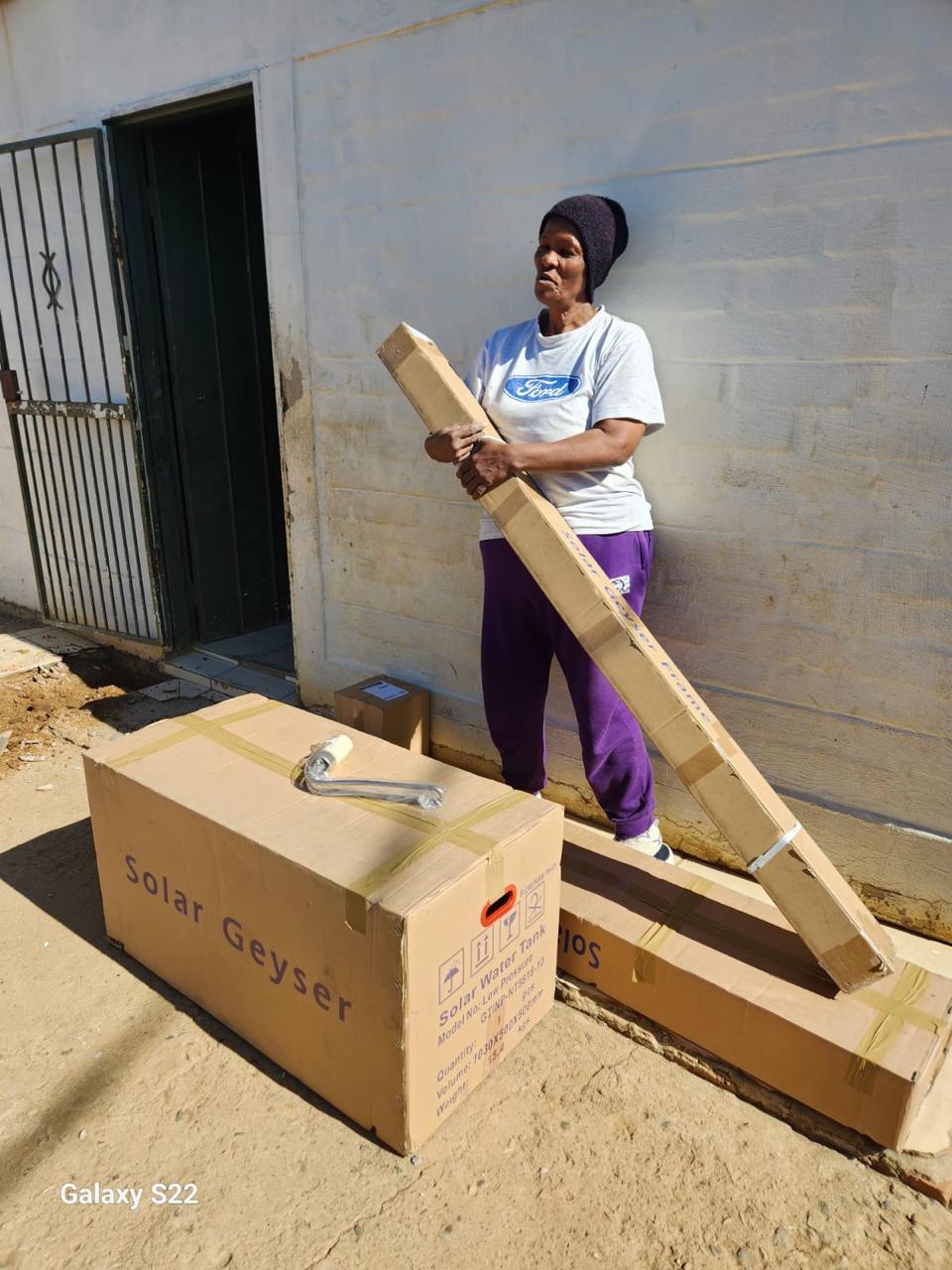 Laptop donation to Nelmapius High School