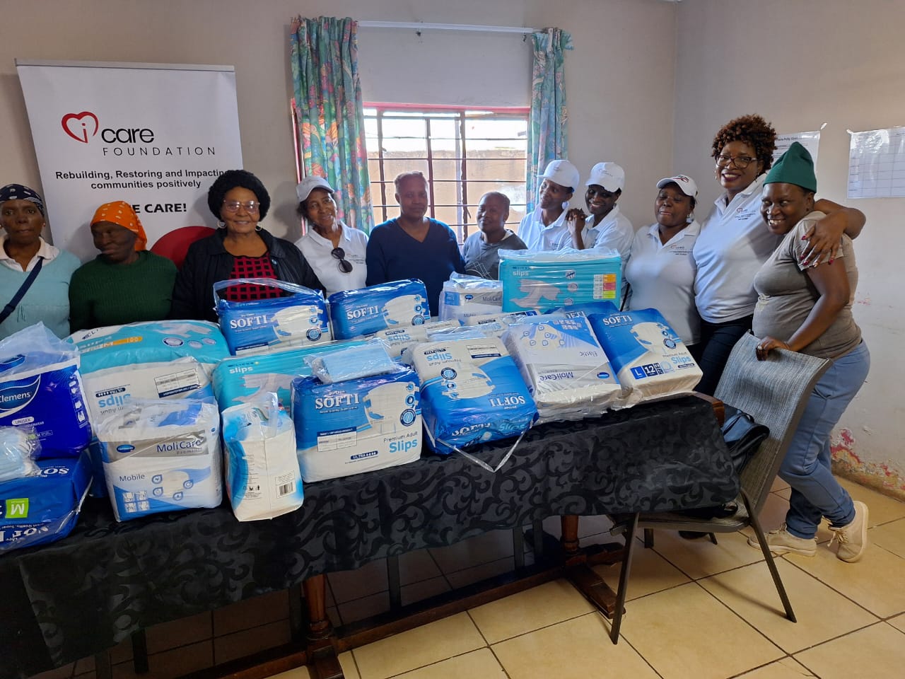 iCare Foundation donates adult diapers