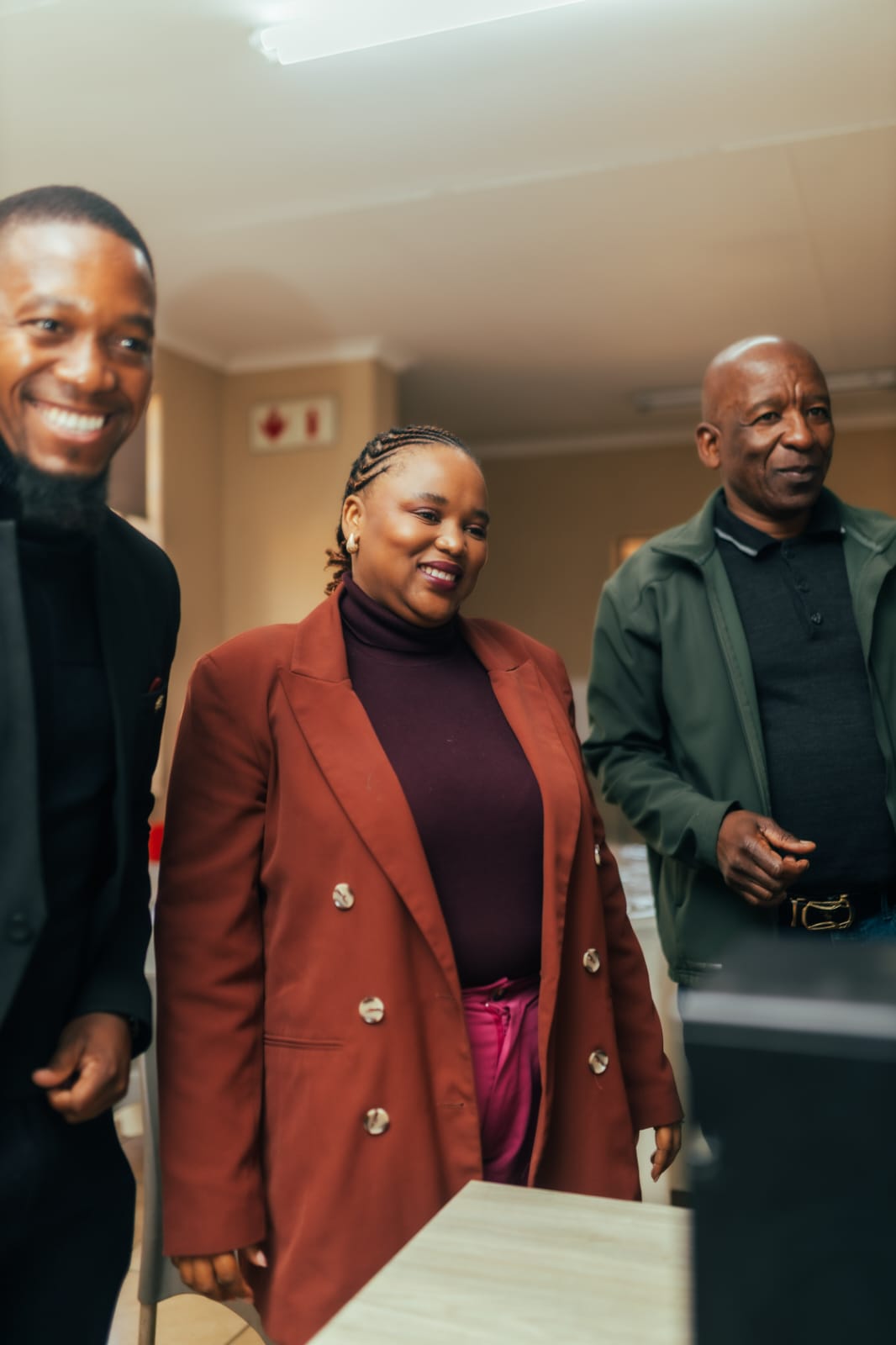 Laptop donation to Nelmapius High School