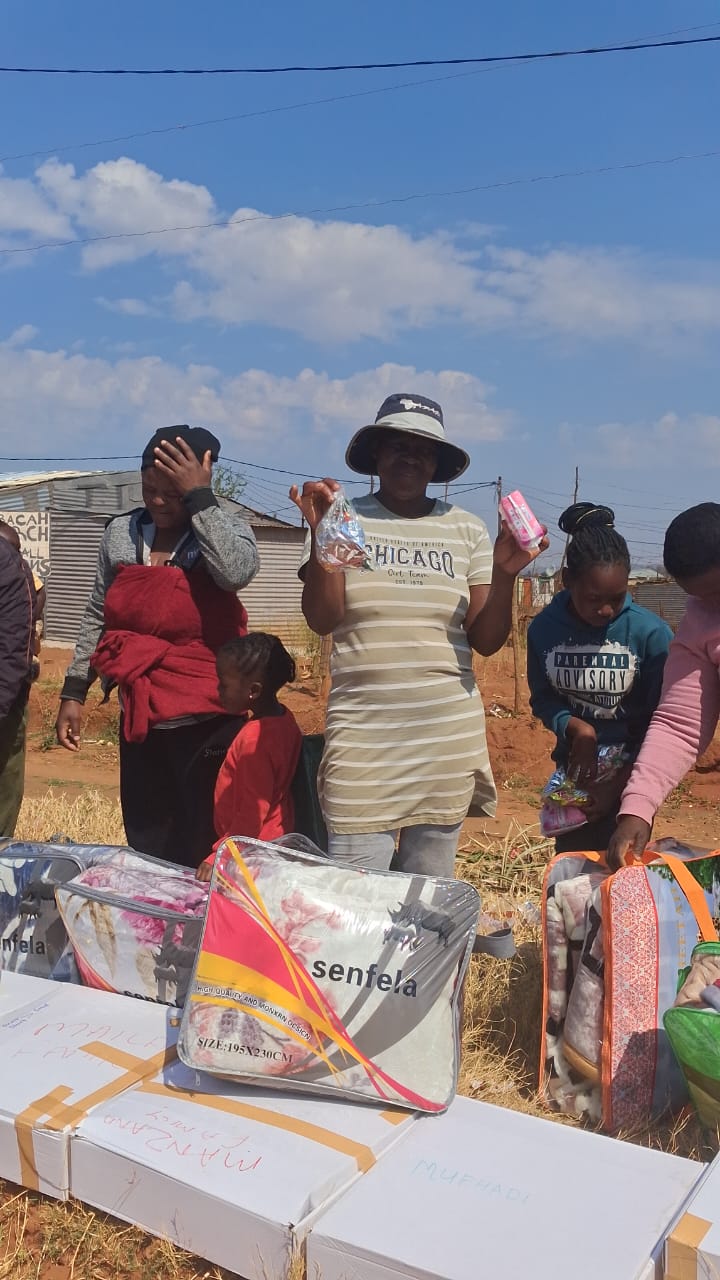 Clothes and blankets donation to the Lethabong community